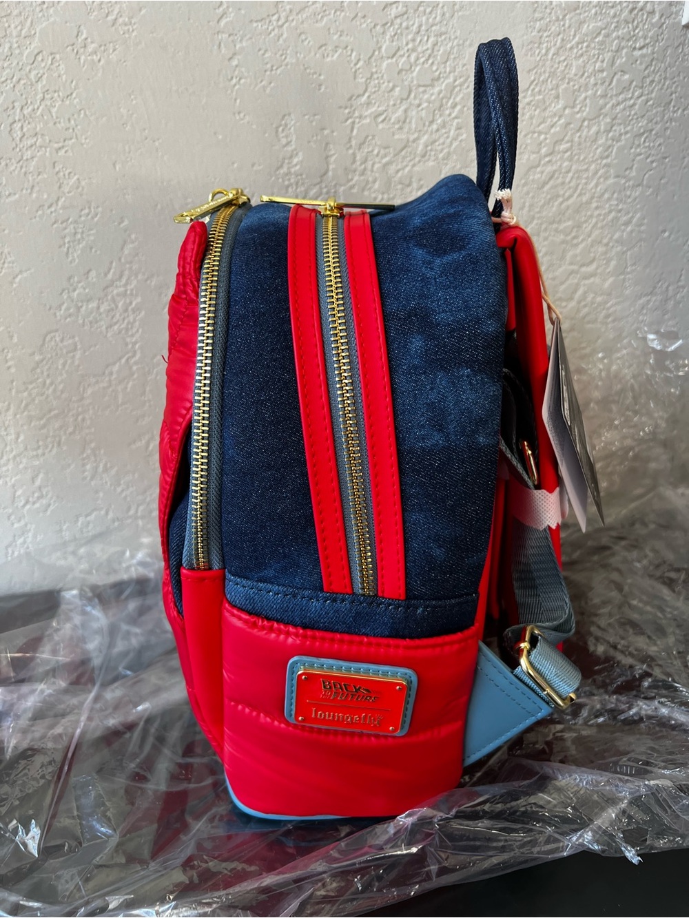 Loungefly Back to the Future Marty McFly Cosplay Mini Backpack - NWT - Picture 3 of 8